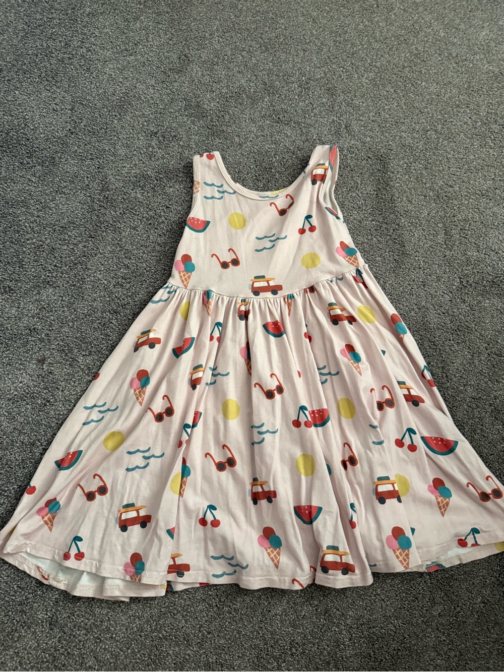 Vivie and Ash Summer Icon Graphic Tank Dress Sz 7